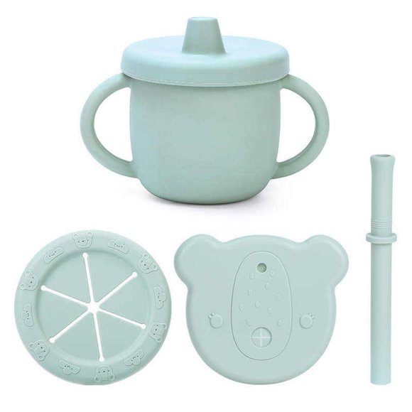 Silicone Cup with 3 lids - Picture 1 of 7